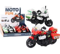Moto de police 1:10 Lumières Bruits Blanc Rouge