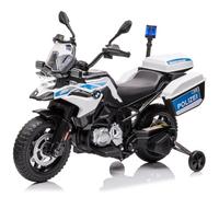 Moto De Police pour Enfants,12 v 7Ah,sous Licence BMW - 2 Moteurs,2 Vitesses,Phares à LED,Pneus EVA,Suspension,Protection Anti-Basculement,pour Les Enfants De 3 à 8 Ans (Certifiée ASTM/CPSIA)