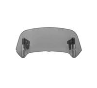 Moto Déflecteur Vent pour MT07 pour MT09 pour MT10 R1 R3 FZ6 Rehaussez Le Pare-Brise pour Moto pour Cruiser Scooter Vélo Rue Extension Becquet Déflecteur Vent Réglable Moto Pare-Brise(Large Smoke)