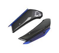 Moto Déflecteurs Kit d'ailes Aérodynamiques Moto pour Kawasaki ZX10R ZX-10R 2011 - 2020, Aile De Carénage À Ailes Fixes(Carbon Look Blue)