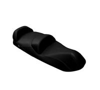 Moto Discovery Housse de Selle Compatible avec Piaggio MP3 LT Sport 300ie ABS / 500 LT Business ABS 2014-2018 Noir avec Coutures Noires