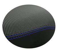 Moto Discovery Housse de Selle Compatible avec Royal Enfield Himalayan 400 2018-2021 Noire avec Coutures Bleues