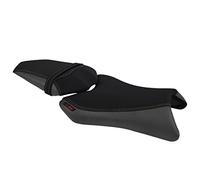 Moto Discovery Housse de Selle Compatible avec Yamaha FZ1-N Fazer 2006-2015 Noir/Gris foncé avec Coutures Gris foncé (B)