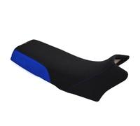 Moto Discovery Housse de Selle Compatible avec Yamaha XT600 Benetton 2KF 1987-1989 Noir/Bleu avec Coutures Bleues