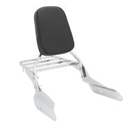 Moto Dossier Coussinet Coussin De Dossier Arrière Avec Porte-bagages Pour Pour Magna VF250 VF 250 (1995-2007) - Passager Pour Sissy Bar Amovible Sissy Bar Passager(Argent)
