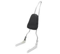 Moto Dossier Coussinet Coussin De Dossier Arrière Pour Moto Pour Pour Rebel 250, CMX250, CMX250C Et CA250 Passager Amovible Sissy Bar Passager(Argent)