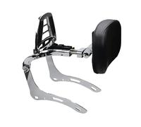 Moto Dossier Coussinet Sissy Bar Avec Porte-bagages Arrière Pour Pour Rebel CM300 CM500 CMX300 CMX500 2017-2025 Coussin De Dossier Passager Amovible Sissy Bar Passager(Argent 1)