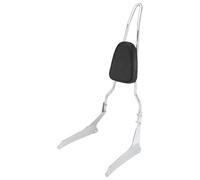 Moto Dossier Coussinet Sissy Bar Pour Moto Pour Yamaha XVS950 CT ER B XVS1300 A AER CTF, Dossier Passager Arrière Amovible Amovible Sissy Bar Passager(Argent)