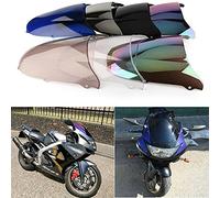 Moto DouMotorcycle Double Bulle déflecteurs de Vent Pare-Brise Pare-Brise adapté pour Kawasaki Ninja ZX6R 1998-1999 (Transparent)