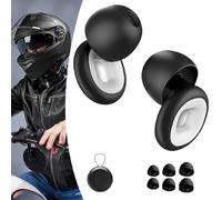 Moto Earplugs-27 Db, Bouchons d'oreille, bouchons d'oreille pour dormir, bouchons d'oreille réutilisables en silicone super doux pour la réduction du bruit (Blanc)