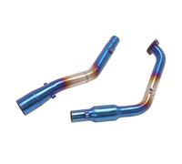 Moto Échappement Peut Compatible Avec Yamaha Pour YZFR15 Pour YZFR125 V3 V4 Pour MT-15 2020-2023 Silencieux Avant Tuyau De Liaison Intermédiaire Tuyau D'échappement De Moto Slip On