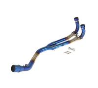 Moto Echappement Pour TMAX530 Pour TMAX500 T-MAX Tmax 500 530 2008-2017 ZS Racing Moto Bleu Système D'échappement Complet Tuyau D'en-tête Slip On(A)