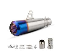 Moto Échappement Tuyau Tuyau D'échappement De Moto 51 Mm, Modification Du Projet, Couvercle De Silencieux Pour CB150R, CBR250RR(Blue)