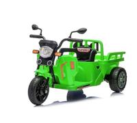 Moto Électrique Enfant 12V avec Remorque & Pelle, Tricycle Électrique avec Télécommande 2,4G, Double Moteur, Vitesse Réglable, Écran Batterie, LED, Musique, Bluetooth, Jouet pour Enfants 3+ Ans