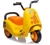 Moto Electrique Enfant 6V avec Musique Pédales, Tricycle à 3 Roues, Voiture Electrique pour Enfants 3-6 ans Jaune