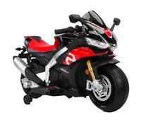 Moto électrique enfant A p r i l i a Racing RSV4 Small 12 V - Lumières LED, sons réalistes, roues stabilisatrices, vitesse 3 à 6 km/h, design sportif officiel