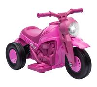 AIYAPLAY Moto électrique Enfants, 3 Roues, 6 V, 3 km/h, Voiture électrique Enfants avec Fonction de Bulles, Effets Lumineux et sonores, 2 à 5 Ans, Charge Max. 30 kg, Rose