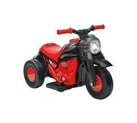 AIYAPLAY Moto électrique Enfants, 3 Roues, 6 V, 3 km/h, Voiture électrique Enfants avec Fonction de Bulles, Effets Lumineux et sonores, 2 à 5 Ans, Charge Max. 30 kg, Rouge
