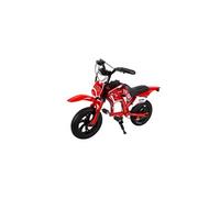 Moto Electrique Enfant JKING C6 - Rouge - Moteur 200W - Batterie 25.2V 2.6AH - Pneus 12 pouces - Freins double disque