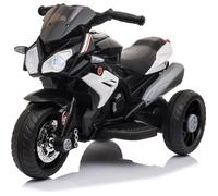 Moto Électrique Enfant - LALAHO - Batterie 6V/7Ah - 3Km/h Max - Blanc et noir