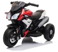 Moto Électrique Enfant - LALAHO - Batterie 6V/7Ah - 3Km/h Max - Rouge et noir