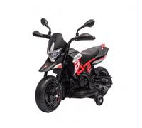Moto Électrique Enfants 6V avec 2 Roues Stabilisatrices,pour 2-6 Ans,Rouge | Moto Cross enfant avec Phares LED,2 Repose-pieds,25W Moteurs,Marche avant/arrière,pour Tout Terrain