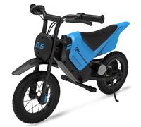 Moto Électrique Enfants EVERCROSS TECH - Autonomie longue 10KM 2 vitesses- Batterie Lithium 150W 5.2Ah - Cadeau Idéal Bleu