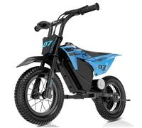 Moto Électrique Enfants EVERCROSS TECH Moteur 150W Batterie 14.4V/5.2Ah Mode Vitesse 8-16 KM/HCadeau Enfants Super Noir Bleu
