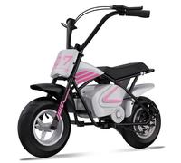 Moto Électrique Enfants EVERCROSS TECH Pneus 11 pouces Distance 15KM Moteur 300W Cadeau super enfants Gris Rose