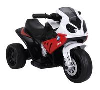 Moto électrique enfants - HOMCOM - 3 roues et 2,5 Km/h - avec effets lumineux et sonores - charge max. 20 kg - BMW S1000 RR - rouge