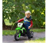 Moto électrique enfants moto cross licence Honda CRF450RL 3 roues batterie 6V enfants 18-36 mois vert
