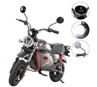 Moto électrique iScooter Y18 - Batterie 48V20Ah - Autonomie 90km - Pneus 15"" tout-terrain - Gris anthracite SCOOTER