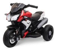 Moto électrique pour enfants 3 roues 6 V 3 Km/h effets lumineux et sonores rouge Rouge G