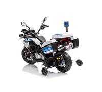 Moto électrique pour Enfants BMW Licence pour Enfants 3 à 8 Ans avec Phares - Voiture électrique avec 2 Roues d'Entraînement - 111L x 62l x 76H cm Blanc