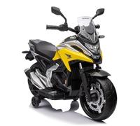 Moto électrique pour enfants de 3 à 5 ans, 12 V, Honda, jaune