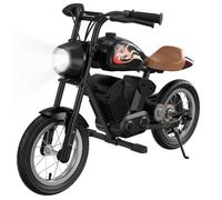 Moto électrique pour enfants EVERCROSS TECH 150W Moteur, 2 Niveaux de Vitesse,Pneu 12 pouces, Distance 10KM, Cadeau idéal Noir
