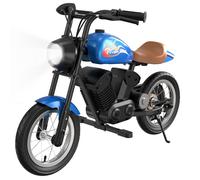 Moto électrique pour enfants EVERCROSS TECH 150W Moteur, 2 Niveaux de Vitesse,Pneu 12 pouces, Distance 10KM, Cadeau idéal Bleu