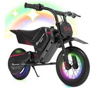 Moto électrique pour Enfants EVERCROSS TECH - 2 Vitesses, Batterie 150W 5.2Ah - Noir, Cadeau Parfait pour enfants