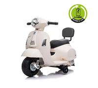Moto Électrique Vespa Gts Lithium Blanche - Jouet Pour Enfants 18-36 Mois
