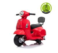 Moto Électrique Vespa Gts Lithium Rouge - Jouet Pour Enfants 18-36 Mois