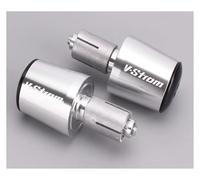 moto Embouts De Guidon Anti-vibrations Pour Suzuki DL650 V-STROM (2004-2022) extrémité du manche(Silver)