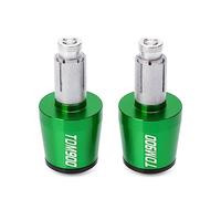 moto Embouts De Guidon De Moto, Bouchons Anti-Vibration, Bouchon Silder, Pour TDM900 TDM 900 2002-2011 2003 2004 extrémité du manche(Green-black)