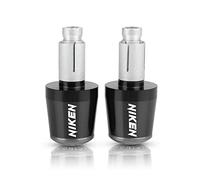 moto Embouts De Guidon De Moto Poids Poignées De Guidon Capuchon Anti-Vibration Silder Plug Pour NIKEN 2018 2019 2020 2021 2022 2023 extrémité du manche(Grey)