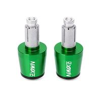 moto Embouts De Guidon De Moto Poids Poignées De Guidon Capuchon Anti-Vibration Silder Plug Pour NMAX 125 NMAX125 2020 2021 2022 2023 extrémité du manche(Green-black)