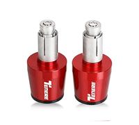 moto Embouts De Guidon De Moto Poids Poignées De Guidon Capuchon Anti-Vibration Silder Plug Pour TENERE 700 TENERE700 2021 2022 2023 extrémité du manche(Red-black)