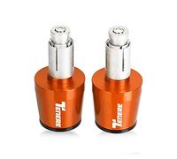 moto Embouts De Guidon De Moto Poids Poignées De Guidon Capuchon Anti-Vibration Silder Plug Pour TENERE 700 TENERE700 2021 2022 2023 extrémité du manche(Orange-black)