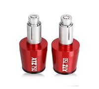 moto Embouts De Guidon De Moto Pour XTZ 750 XTZ750 SUPER TENERE 1989-1996 22 MM Poignées De Guidon Bouchon Anti Vibration Silder Bouchons extrémité du manche(Red-black)