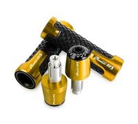 moto Embouts De Poignées De Guidon De Moto, 7/8 Pouces, 22mm, Bouchons D'extrémité De Poignée Pour SUZUKI BANDIT650S BANDIT 650S 2015 - 2022 extrémité du manche(Black gold)