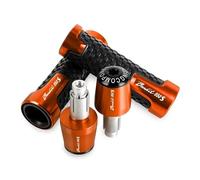 moto Embouts De Poignées De Guidon De Moto, 7/8 Pouces, 22mm, Bouchons D'extrémité De Poignée Pour SUZUKI BANDIT650S BANDIT 650S 2015 - 2022 extrémité du manche(Black orange)
