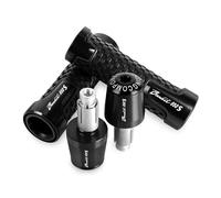 moto Embouts De Poignées De Guidon De Moto, 7/8 Pouces, 22mm, Bouchons D'extrémité De Poignée Pour SUZUKI BANDIT650S BANDIT 650S 2015 - 2022 extrémité du manche(Black)